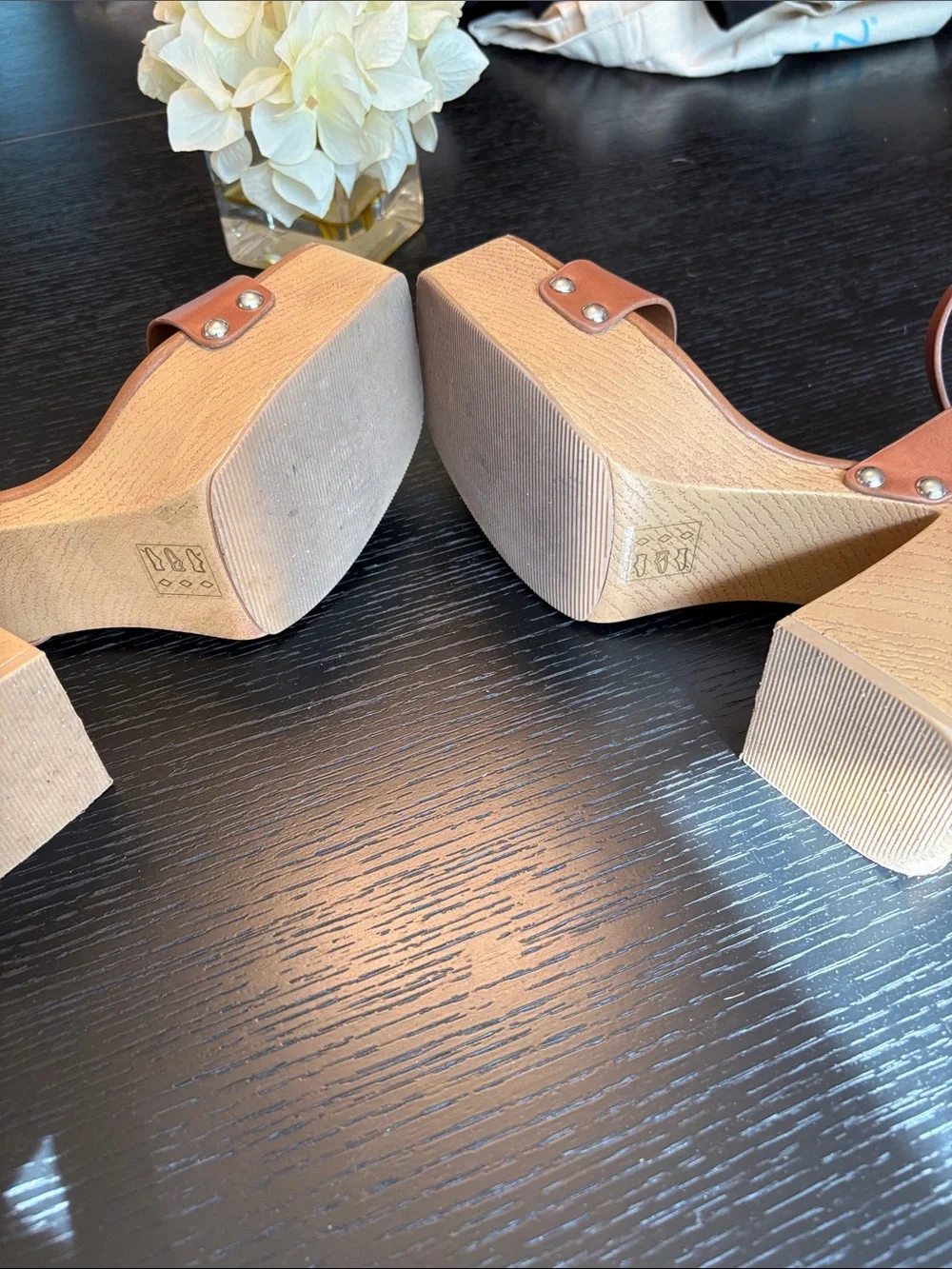Call It Spring Brown Platform Block Heel Sandals